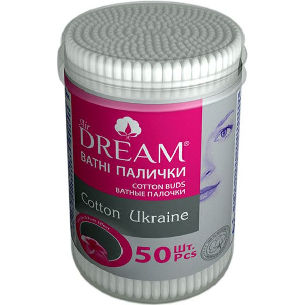 Ватные палочки Аir Dream 50 шт. (круглая)
