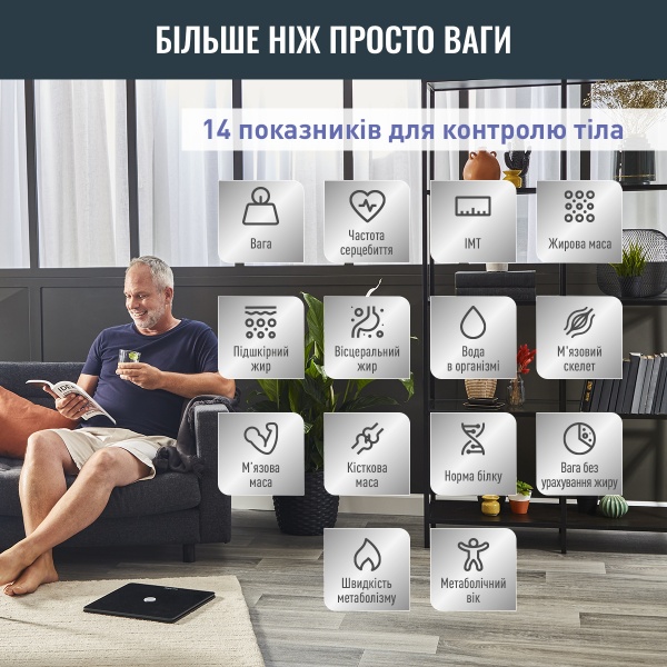 Ваги підлогові Tefal GOODVIBES Smart BM9660S1