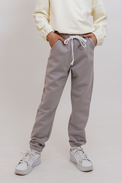 Штаны для девочек KOSTA д/д р.146–152 серый 2530-4 