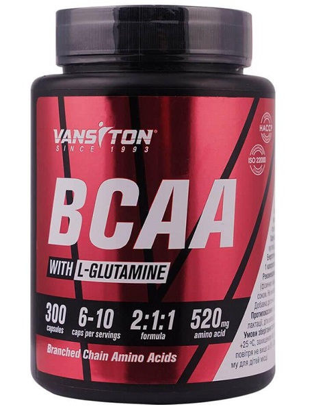 Амінокислота Vansiton ВСAА 300 капс. 