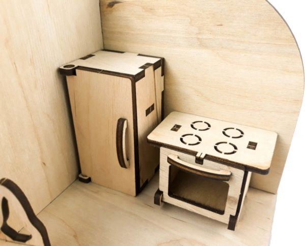 Конструктор дерев'яний Зірка Лялькова кімната Кухня