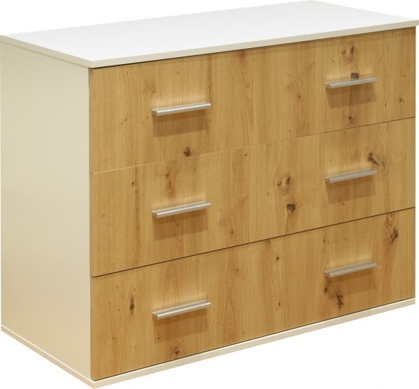 Комод Рієка 3Ш Р-КМ1 970х450х776 мм дуб артизан/білий 