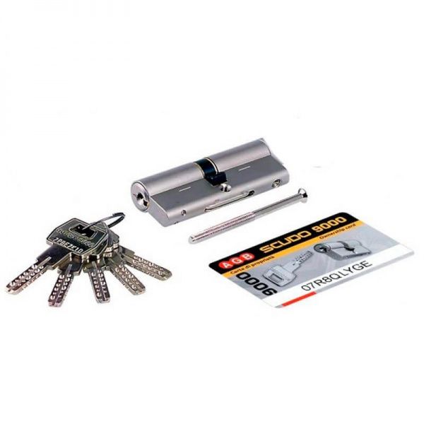 Цилиндр AGB C920063545 40x50 ключ-ключ 90 мм никель