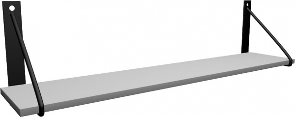 Полиця декоративна DC з консоллю TRG 920x16x180 мм німфея альба 