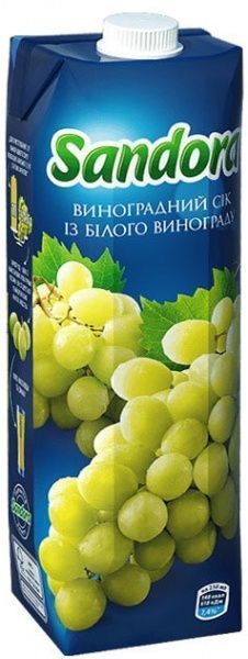 Сік Sandora Виноградний білий 0,95л 