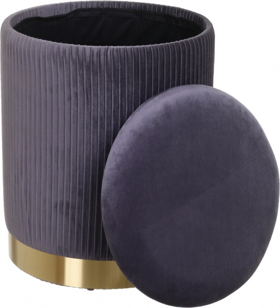 Сундук-пуф Francis темно-серый 36х36х44 см 