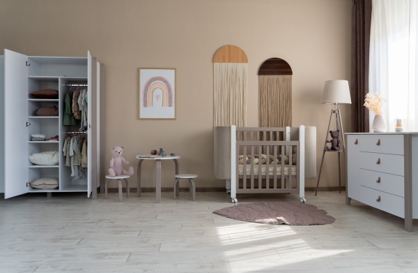 Ліжечко дитяче Veres Монако Велюр капучино-білий 05.3.1.212.13