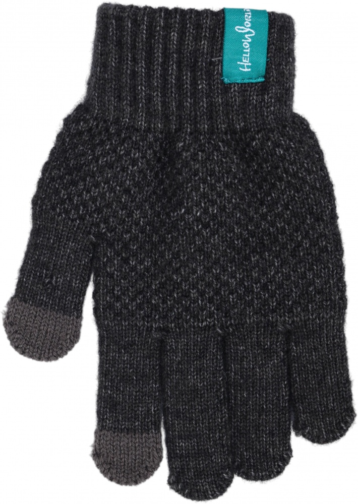 Рукавицы HW для мальчиков р.12-14 /темно-серый