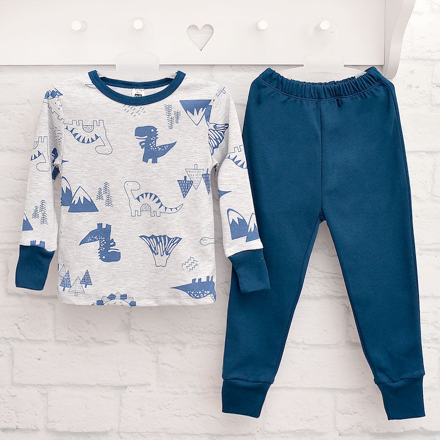 Пижама для мальчиков Blanka Дино р.110 синий 110727