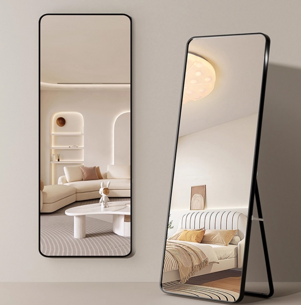 Напольное зеркало Арт-Сервіс 50х150 (ЭЗ-01059) черное с заокругленными краями