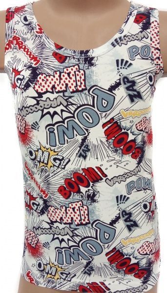 Майка для хлопчиків Bibo 44031 р.80 білий із червоним 