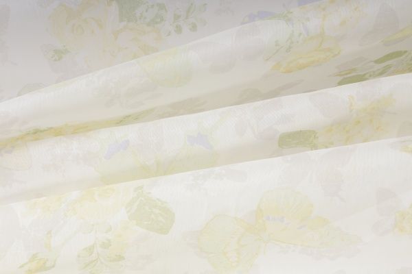 Ткань тюлевая Декостиль w356 8173/15 желто-зеленый 