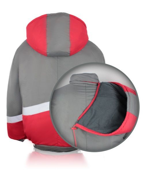 Куртка рабочая Торнадо “Грей-2” утепленная р. 48-50 рост 5-6 красный с серым