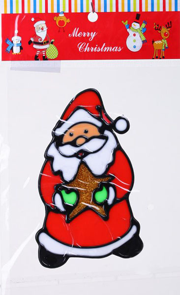 Наклейка декоративная 2 силиконовая микс (6 дизайнов) в ассортименте 10x14 см