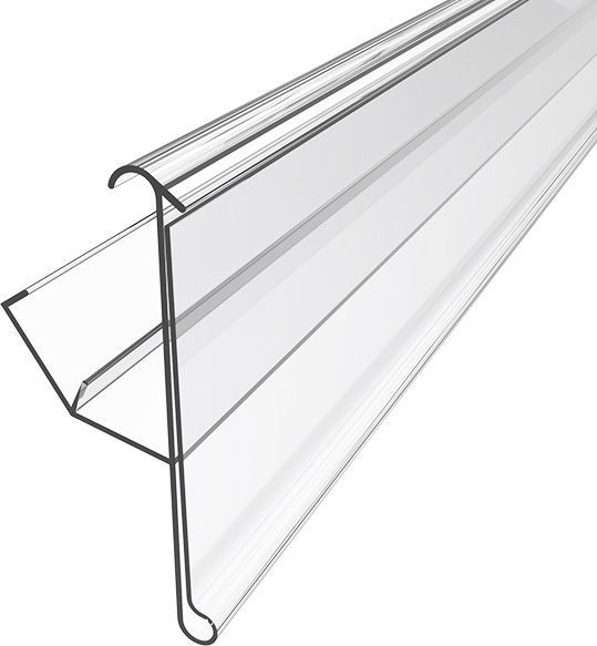 Ценникодержатель полочный LRY39 988 мм прозрачный 10шт.