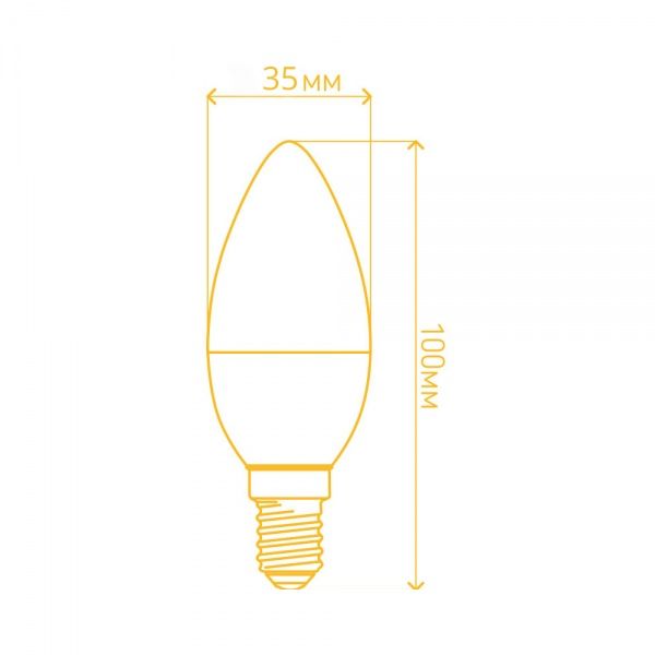 Лампа світлодіодна LightMaster FIL Deco C37 4,5 Вт E14 2700 К 220 В прозора LB-658 