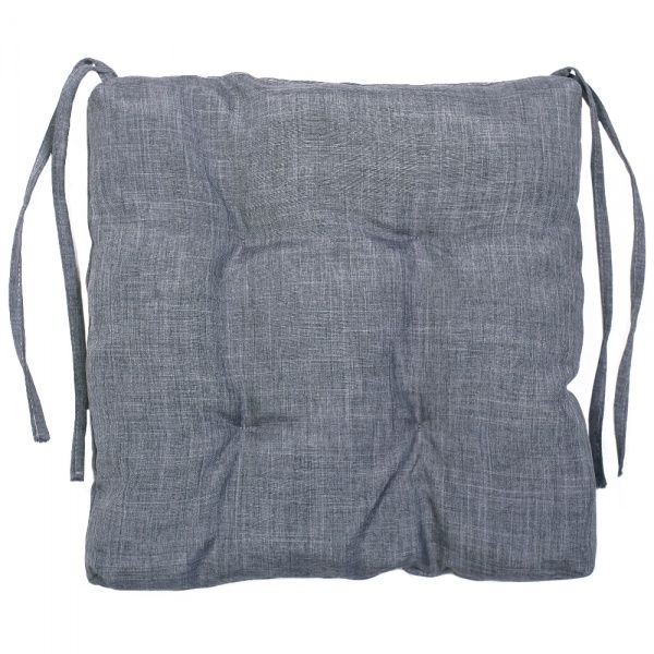 Подушка на стул Гавана квадратная 36х36х5 серый