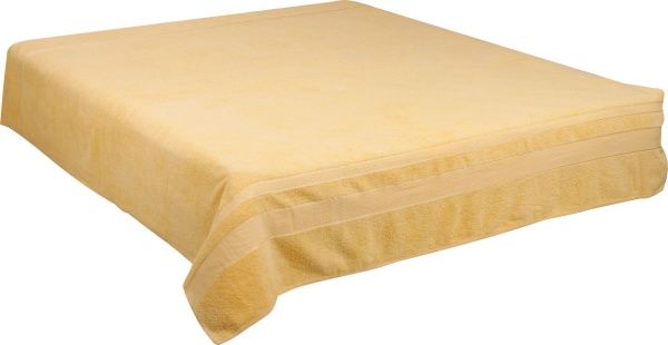 Простынь махра 200x220 см желтый ТЕКС 