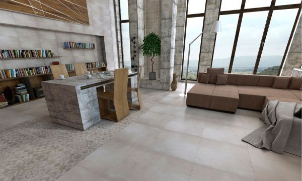 Плитка Golden Tile Concrete Terragres айс 18I949 30,7х60,7 