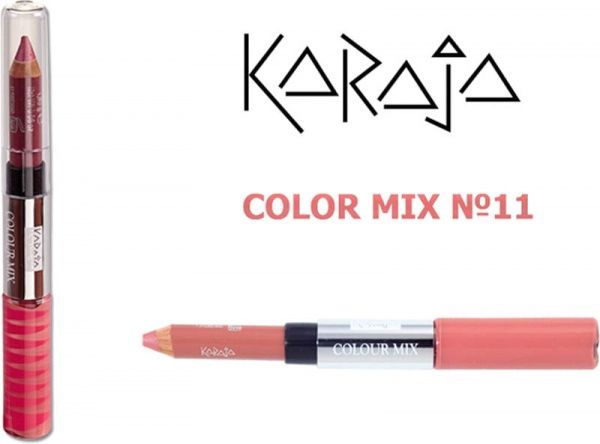 Блиск для губ KARAJA Colour Mix + олівець №11 6,6 мл