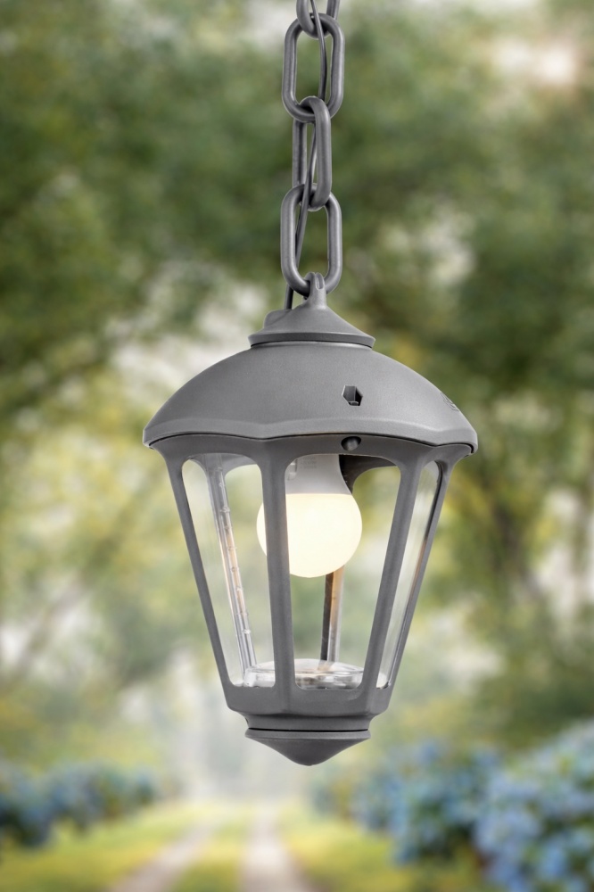 Светильник уличный подвесной FUMAGALLI SICAR/GIAMPY E27 12 Вт IP55 серый