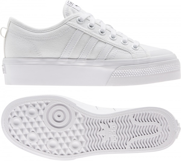 Кеди Adidas NIZZA PLATFORM W FV5322 р.UK 5,5 білий