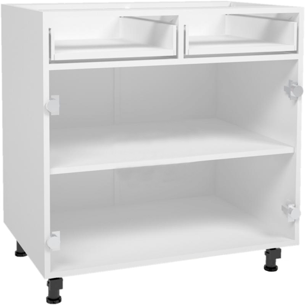 Тумба нижня МС Прованс смарагд Ням 80/82/52 (2+2) з метабоксом прованс смарагд Грейд