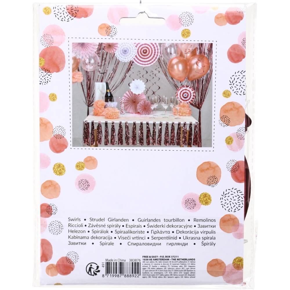 Декорация новогодняя Koopman спираль 10 шт. (491007330)