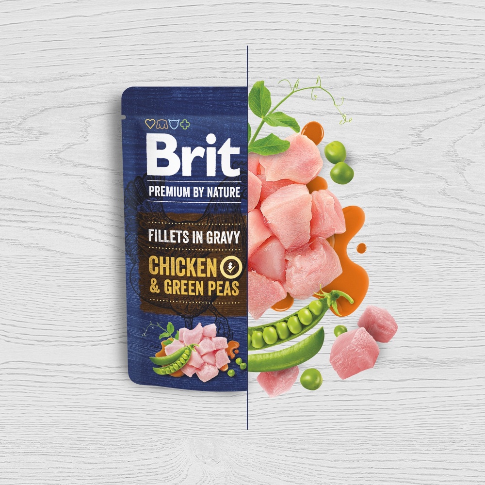 Корм вологий Brit Premium Fillets in Gravy Multipack філе в соусі мультипак 12 шт. х 85 г