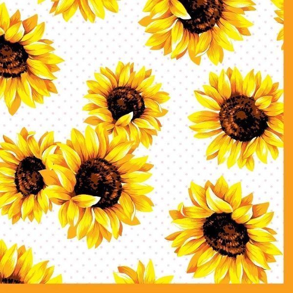 Салфетки столовые Silken Рисунок №3 33х33 см цветные 18 шт.