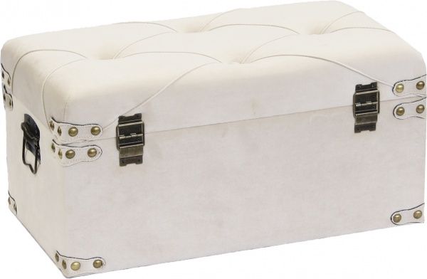 Сундук-пуф Art&Crafts Велюр 57х30х29 см серый 