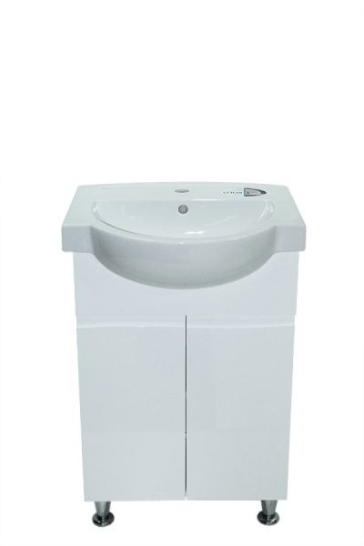 Тумба ХАСТ Лацио с умывальником Freja 55 Kolo (2 фасада) белая