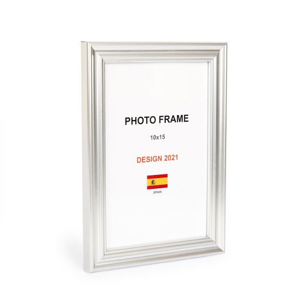 Рамка для фото 1 фото 10x15 см серебро 