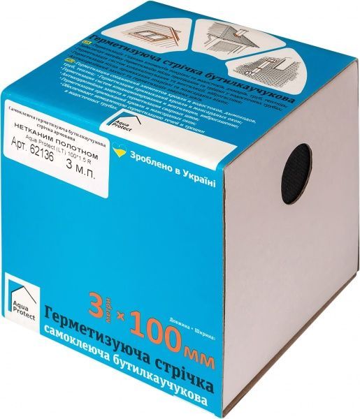 Стрічка герметизуюча Aqua Protect Aqua Protect (LT) неткане полотно 100мм х 3 м.п 100 мм x 3 м