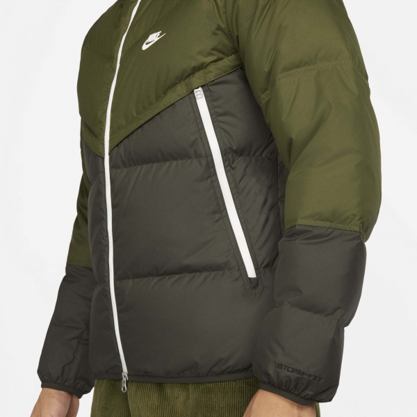 Куртка Nike M NSW SF WINDRUNNER HD JKT DD6795-326 р.2XL зеленый