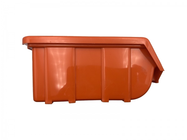 Ємність для дрібних деталей модульна з кришкою 170х110х75 мм помаранчева 