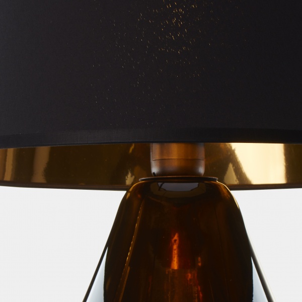 Настольная лампа декоративная TK Lighting Lacrima 1PL-5454 1x15 Вт E27 черный/золото 