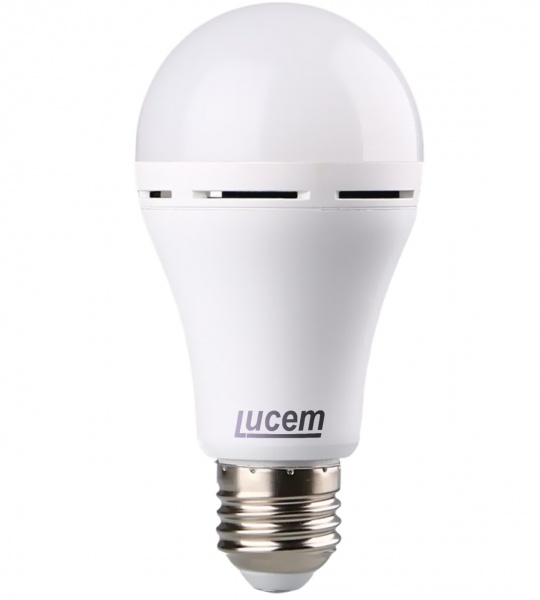 Лампа аккумуляторная LUCEM LED 9 Вт A70 E27 220 В 6500 К 