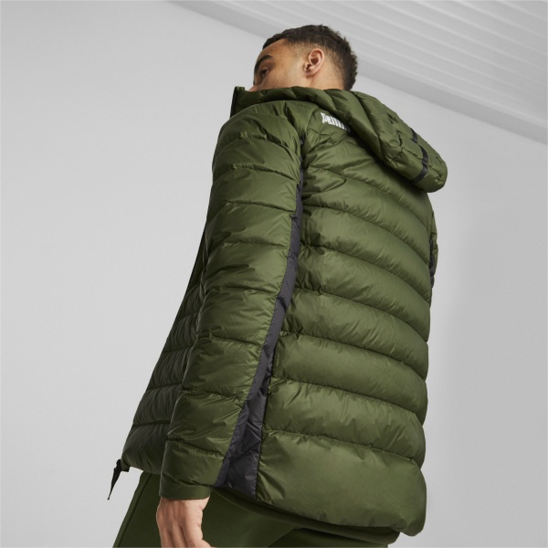 Пуховик Puma PACKLITE HOODED DOWN JACKET 84935531 р.S зеленый