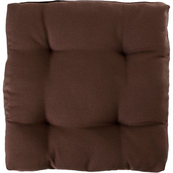 Подушка Indigo Color стьобана коричнева 40x40x5 см