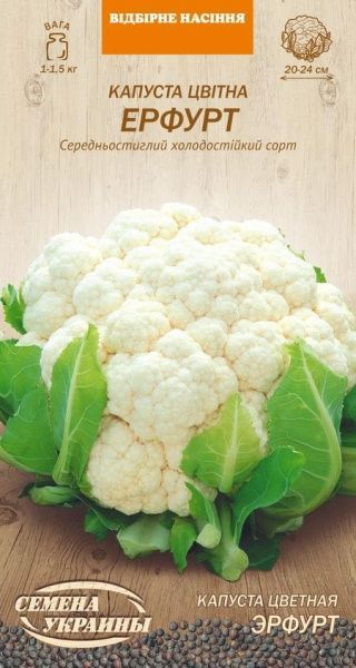 Семена Семена Украины Капуста Цветная Эрфурт 0,5г