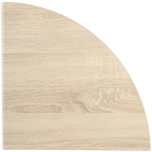 Полка ДСП угловая радиусная 400x400 мм дуб сонома 