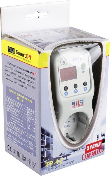 Терморегулятор Volt Control з функцією реле перенапруги TP-12