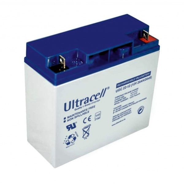 Батарея аккумуляторная Ultracell UCG22-12, 12В, 22Ач 