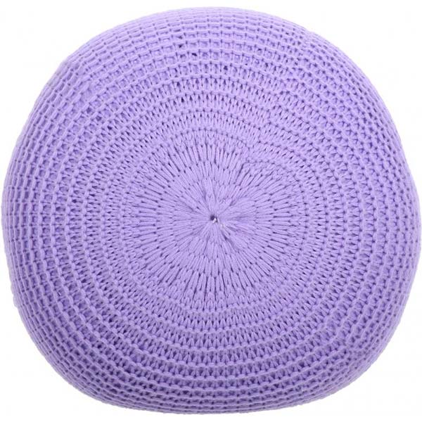 Пуф Бонді в'язаний 40x28 см фіолетовий 