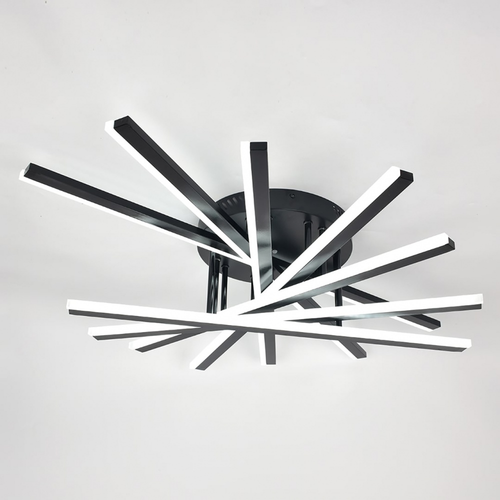 Люстра потолочная Hopfen MAGI-7 BK 7x150 Вт LED-модуль черный