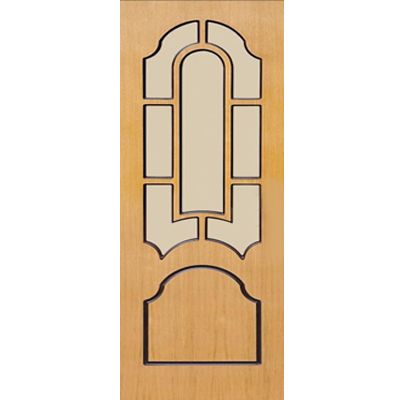 Дверь межкомнатная Прима 80 см дуб под стекло