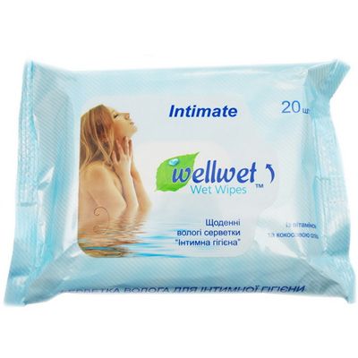 Салфетки влажные Wellwet Интимная гигиена 20 шт