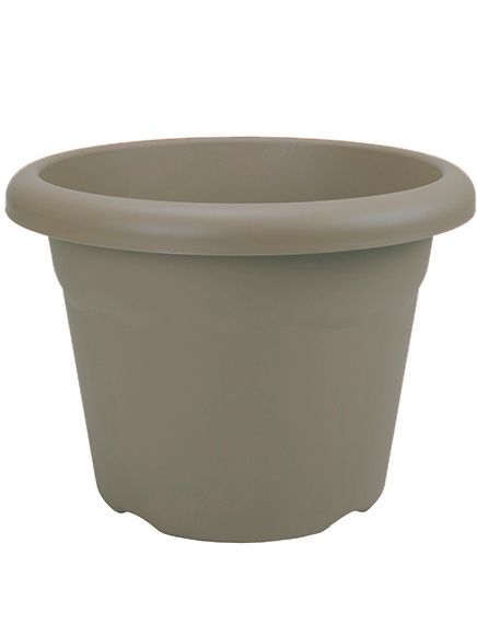 Горщик пластиковий Terra Maceta Redonda 7346 круглий 33 л сірий 