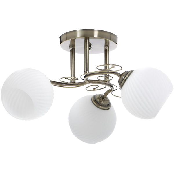 Люстра потолочная Accento lighting Zenith 3xE27 античная латунь ALG-73437/3 
